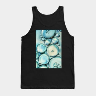 Sky Blue Bubble Abstract Tank Top